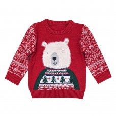 NX756: Kids Christmas Bear Jumper (1-7 Years, SEE DESC)